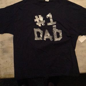 Navy blue #1 Dad t-shirt